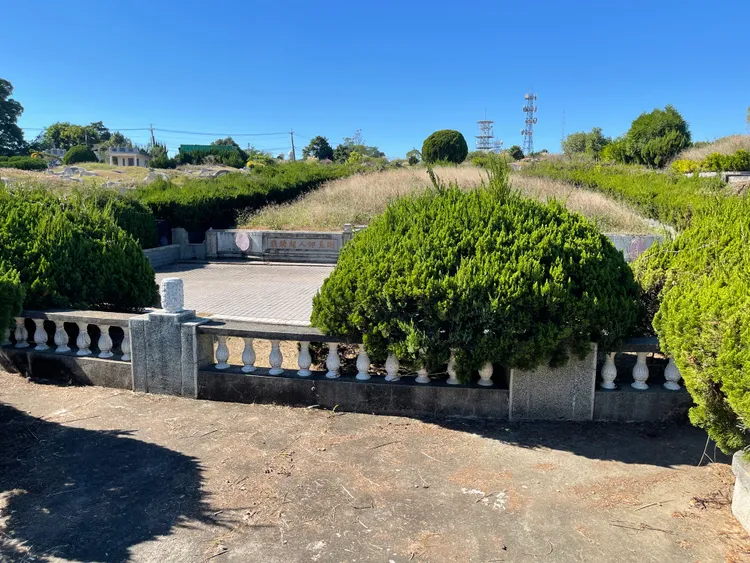 林姓男子慘遭殺害後，被載到新社區第七公墓棄屍。王煌忠攝