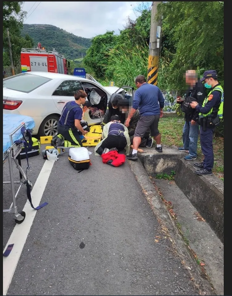 事故現場。台東縣消防局提供