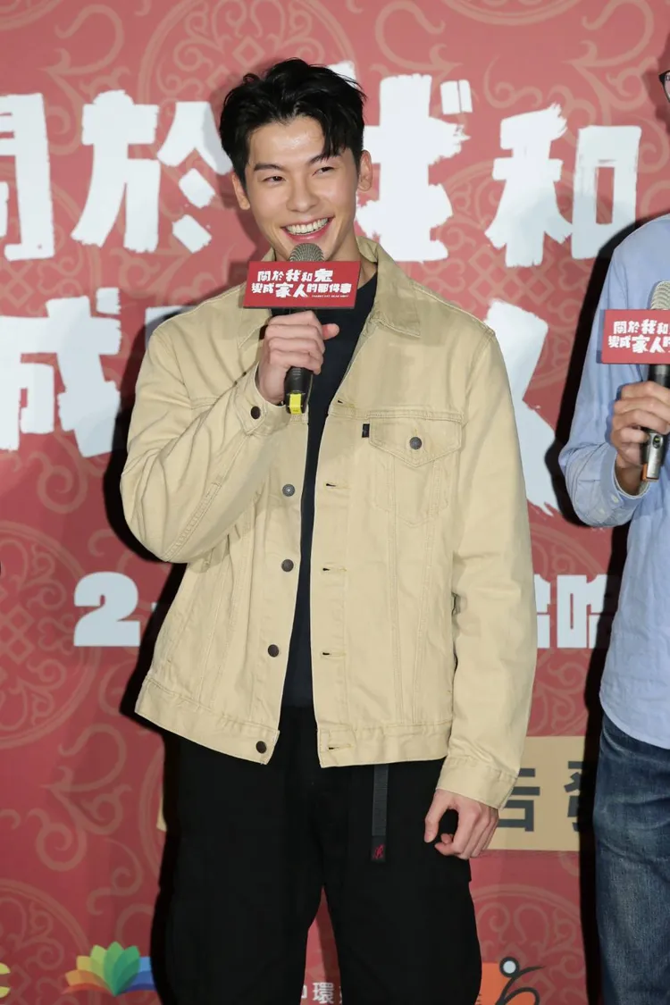 許光漢受訪時笑說拍戲前有先增重練身材讓胸肌變大。朱世閎攝