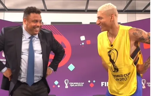 世界盃|巴西2代9號球星逆向傳承 理查利森教羅納多跳鴿子舞