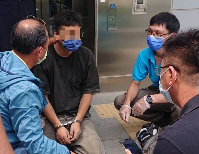 何男被捕後表示十分後悔。讀者提供