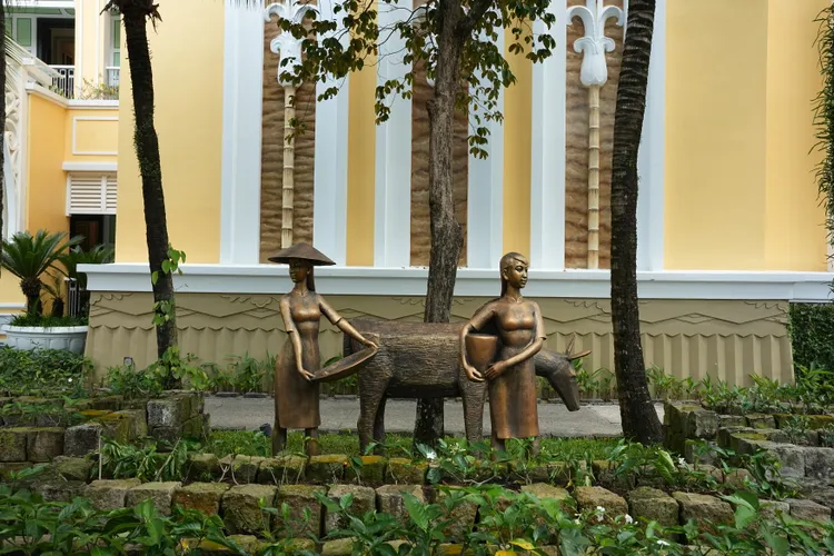 農業學系有專屬的植物栽種區。黃盈甄攝