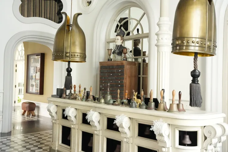 「富國島JW萬豪度假酒店」以歐洲學院風為設計主題，處處可見巧思。黃盈甄攝