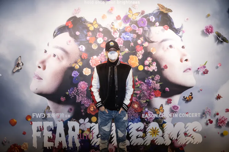 謝霆鋒到場欣賞陳奕迅演唱會。ESL Limited提供