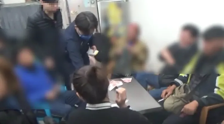 警方到現場查緝。翻攝畫面