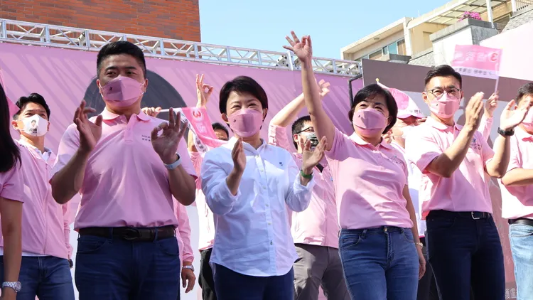 盧秀燕順利連任，小內閣將局部改組。資料照片