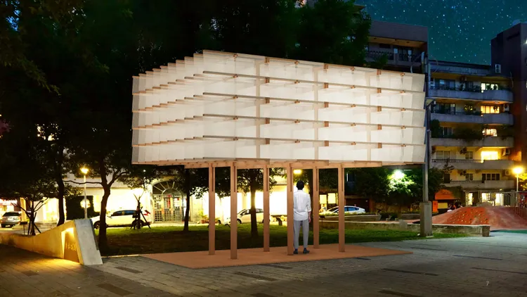 藝術家范承宗所創作的「仁愛帆城」將於敦仁公園亮相。台北市觀傳局提供