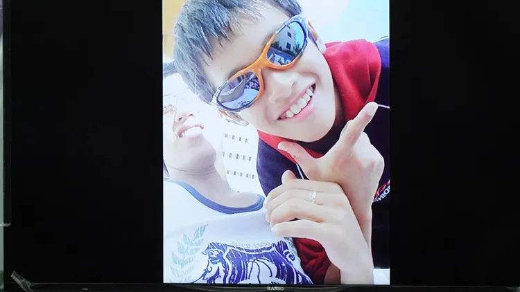 曾聖光小時候青春陽光，開朗得人喜愛。翻攝追思禮拜影片