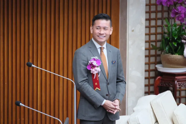 新任議長戴錫欽。陳志淵攝