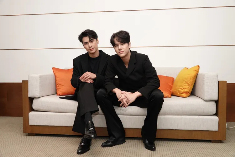 Ohm（左）、Nanon賣關子明天可能會唱中文歌。陳德興攝