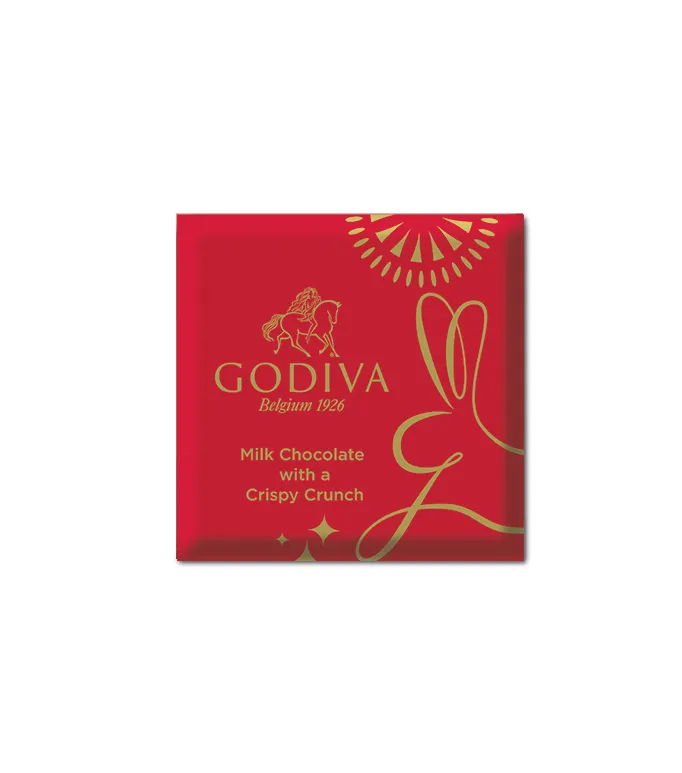 新春限定禮盒內的單片裝巧克力，全換上兔年意象包裝紙。業者提供