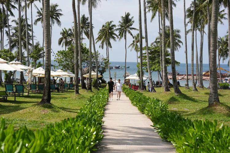 自然公園亦有專屬海灘。黃盈甄攝