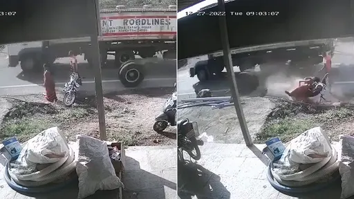 驚悚影片｜油罐車巨輪行進間脫落　砸死路旁無辜少婦