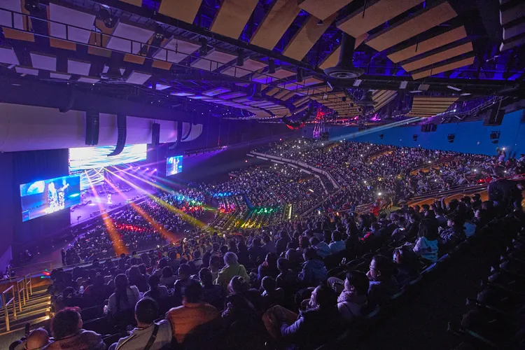 阿妹昨在美國賭城開唱。聲動提供