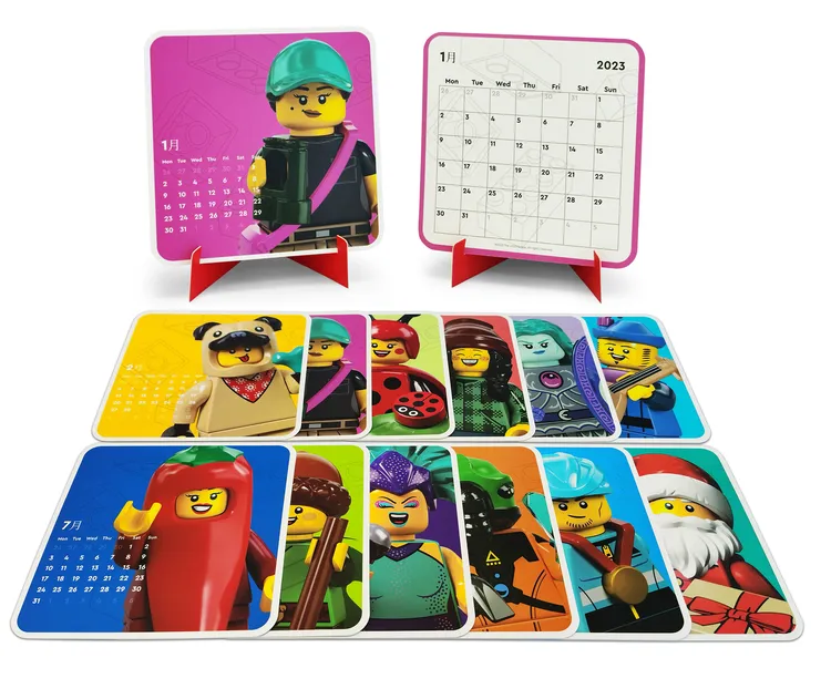 即日起-12/25購買指定系列滿999元，即可獲得2023年樂高桌曆。業者提供