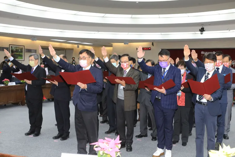 新任副市長、一級機關政務首長宣誓就職典禮。莊宗達攝