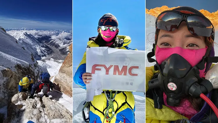 曾格爾分享當時攀登的照片。翻攝自曾格爾臉書