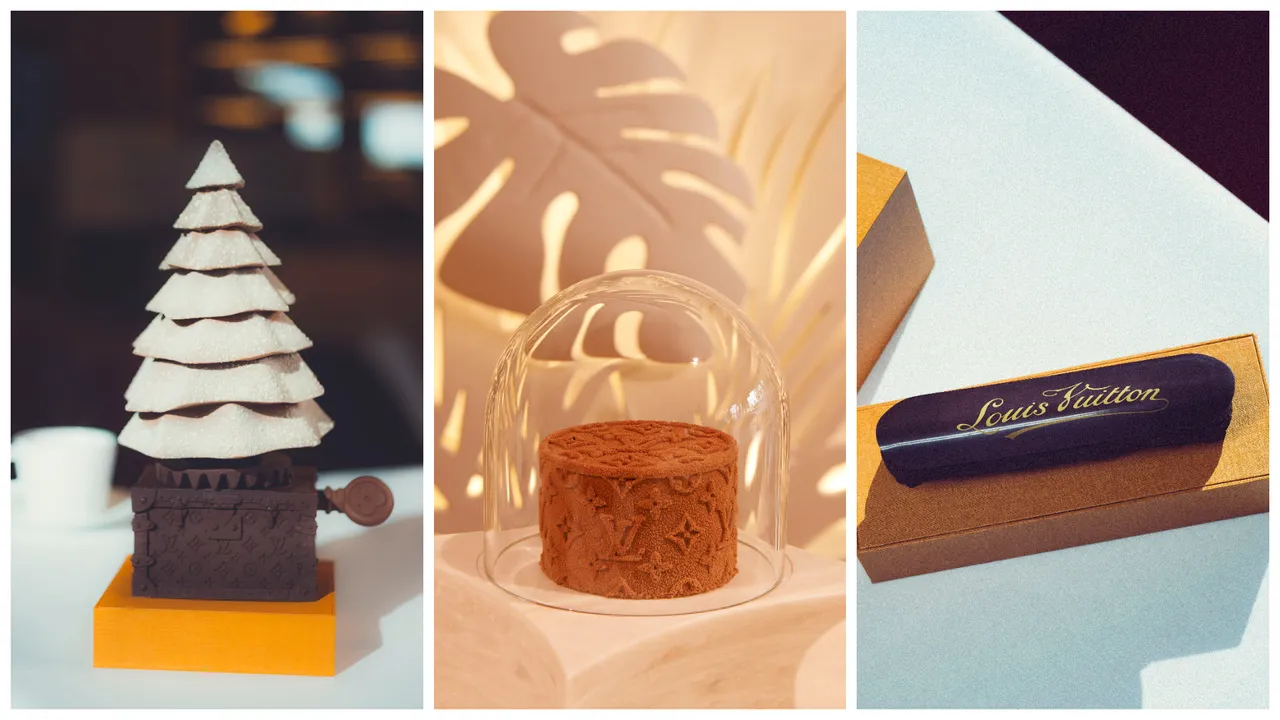 Maxime Frédéric將LV標誌性主題融入糕點與巧克力創作。品牌提供