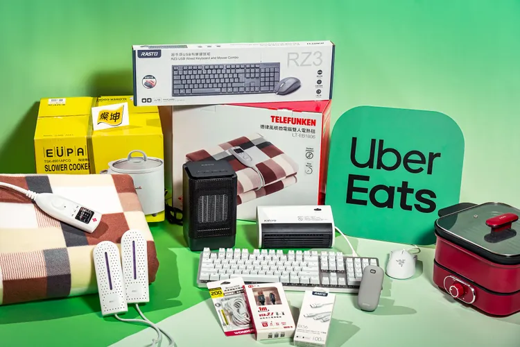 燦坤宣布與Uber Eats攜手合作，一次上線50家燦坤門市。業者提供