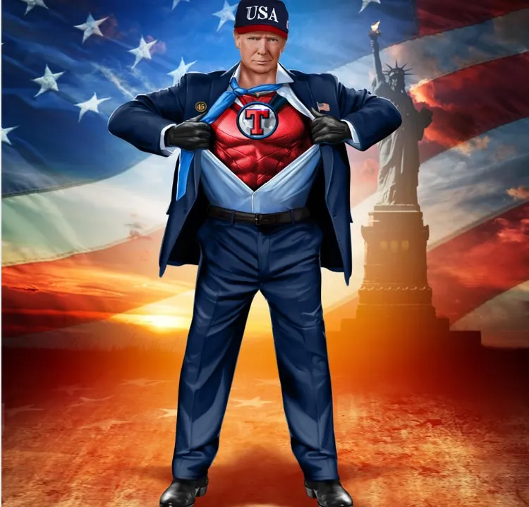 川普推出的NFT數位卡牌，一上市就迅速跌價。翻攝CollectTrumpCards官網