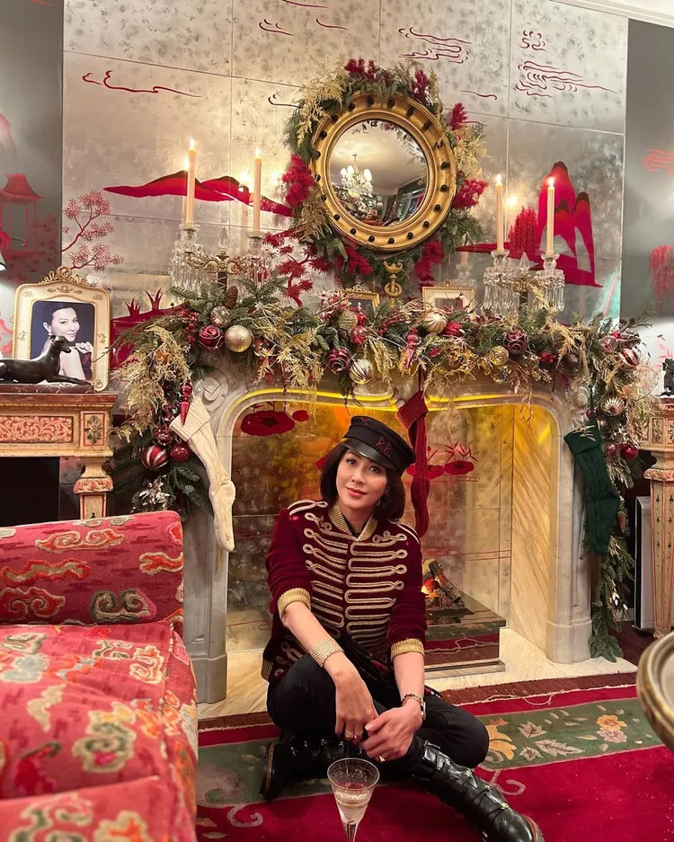聖誕節劉嘉玲家裡充滿節慶感。翻攝自劉嘉玲IG