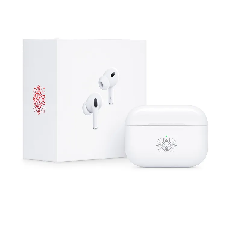 兔年特別款 AirPods Pro，帶有特別款鐫刻。取自官網