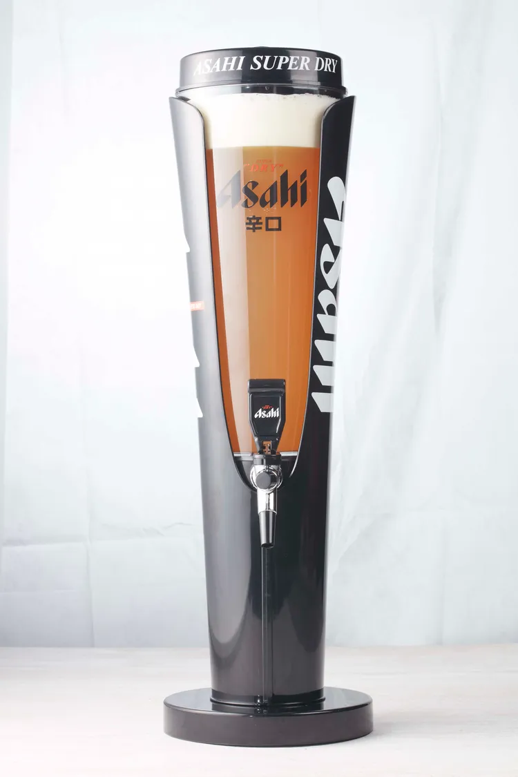 肉次方-Asahi生啤酒桶3000ml，原價989元，2023/1/20-2/5特價888元。禁止酒駕；飲酒過量，有害健康。業者提供