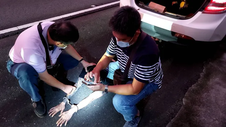 蘇男被逮。翻攝畫面