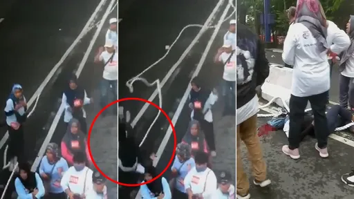 驚悚影片|拔河女選手「騰空翻轉180度爆頭撞死」 超長繩索掀人奪命