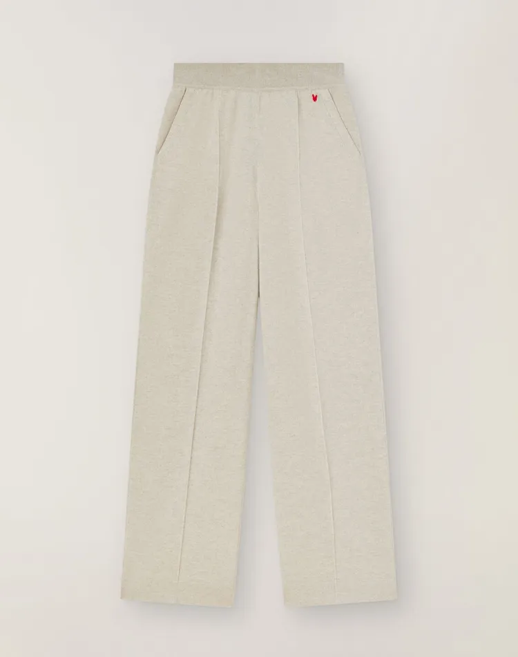 新年限定系列小山羊喀什米爾打褶針織長褲，8萬3500元。品牌提供