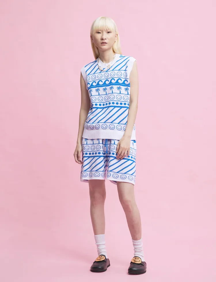 JOSHUA SANDERS Waves波浪紋背心，7280元。THE SPAACE提供