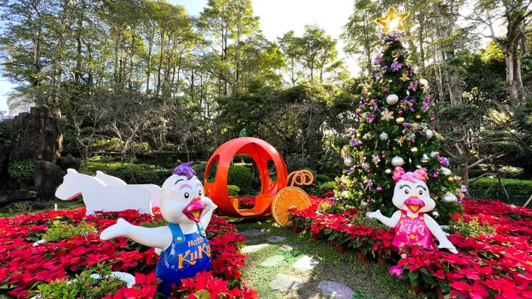 樂園內妝點布置充滿濃濃聖誕氣息。業者提供