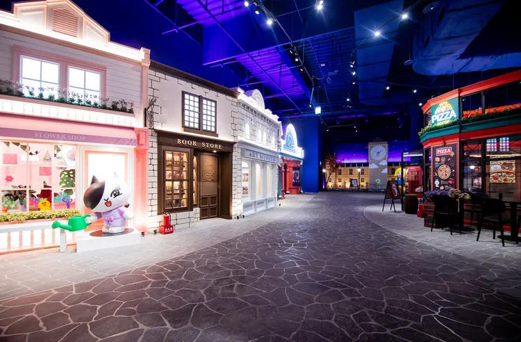 「熊大的麗寶小鎮」占地700坪室內空間，讓熊大迷一飽眼福。麗寶提供