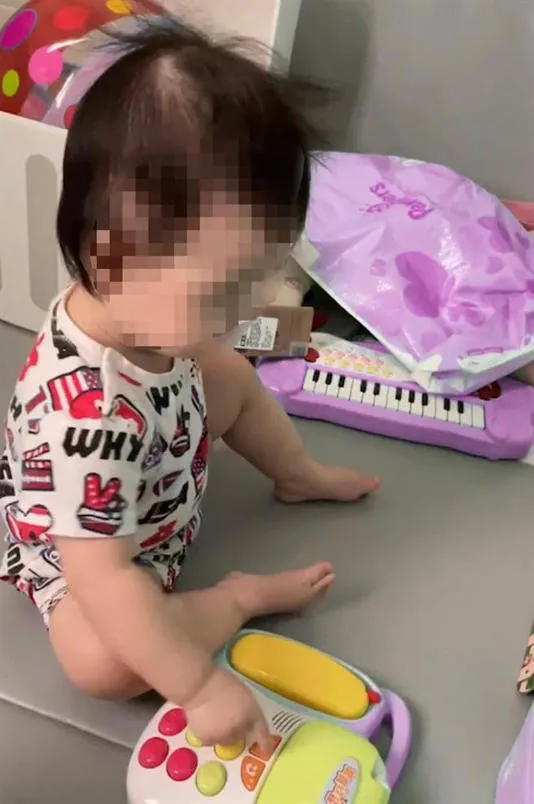 一歲女童「小桃子」生前可愛模樣。家屬提供