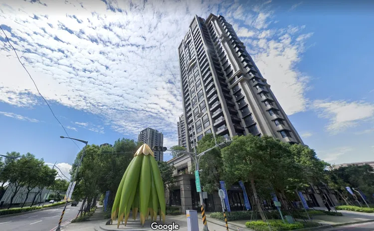 中和左岸「遠雄Park One」23樓戶，單總價再創社區新高。翻攝googlemap