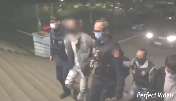 廖男等3人被依傷害罪嫌帶回警局偵辦。翻攝畫面