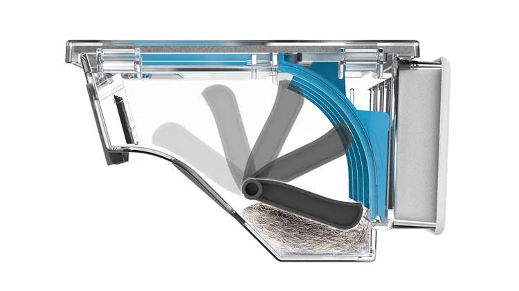 使用刮板自動壓實，釋放五倍集塵空間。業者提供