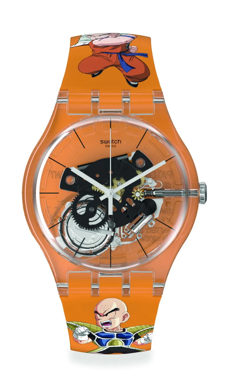 Swatch X You七龍珠Z訂製錶克林款，3950元。品牌提供