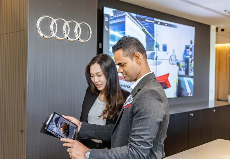 Audi數位個人化賞車功能。業者提供