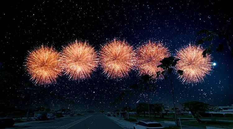 跨年花火將在平安夜(12/24晚)試打。市府提供