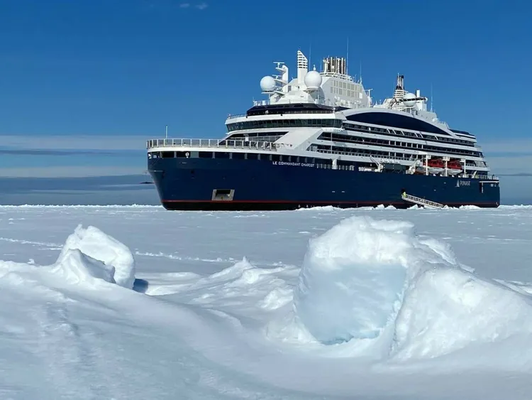 搭豪華破冰船前往正北極，已有更環保的郵輪可選。翻攝晴天旅遊官網