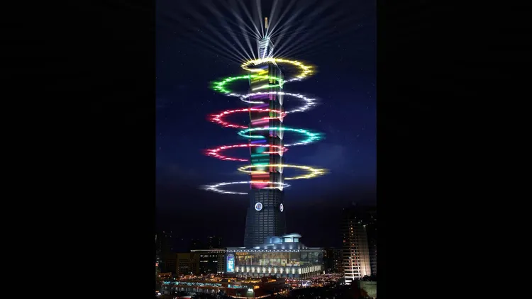 101煙火模擬動畫。業者提供