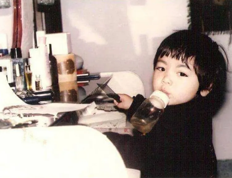 小時的羅平反而不太像混血兒。羅平提供