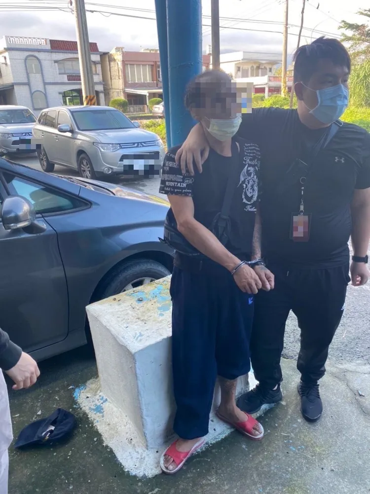 警方逮捕蘇姓男子。翻攝畫面