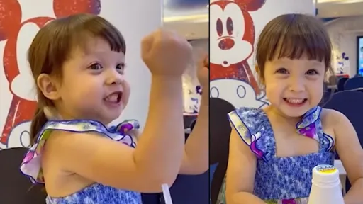 這是要騙我生女兒吧!森77的酒窩還是好甜 最後加碼爆橘拳