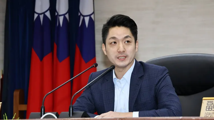 蔣萬安出席市政會議。葉志明攝