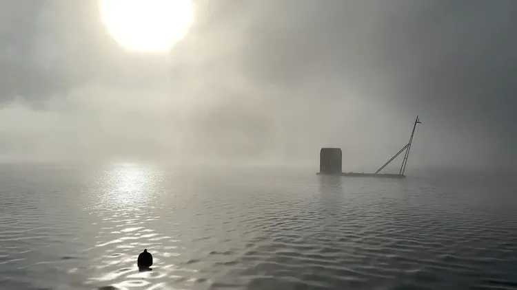 絕美景色雲裡霧裡，宛如仙境般。陳先生提供