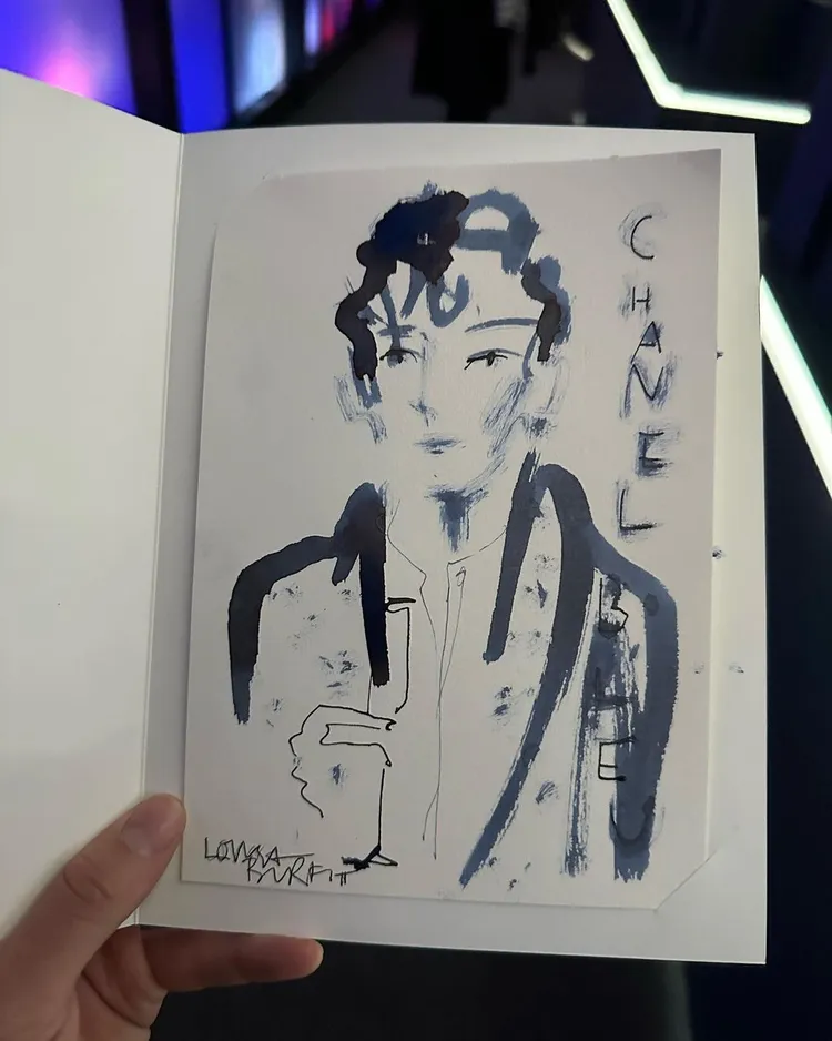 朴敘俊分享收到的肖像畫。翻攝bn_sj2013 IG