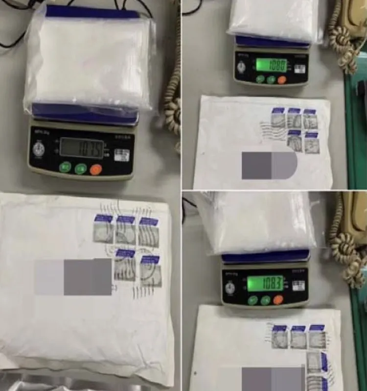 檢方表示，部分收件人遭利用做為運毒工具，呼籲民眾不要代收來路不明的郵件。台中地檢署提供