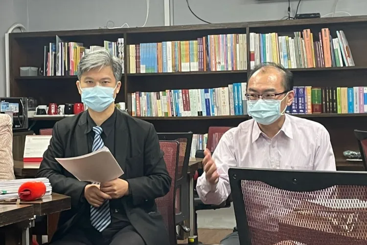 國教署長彭富源(左)、技職司副司長柯今尉(右)。陳明萱攝